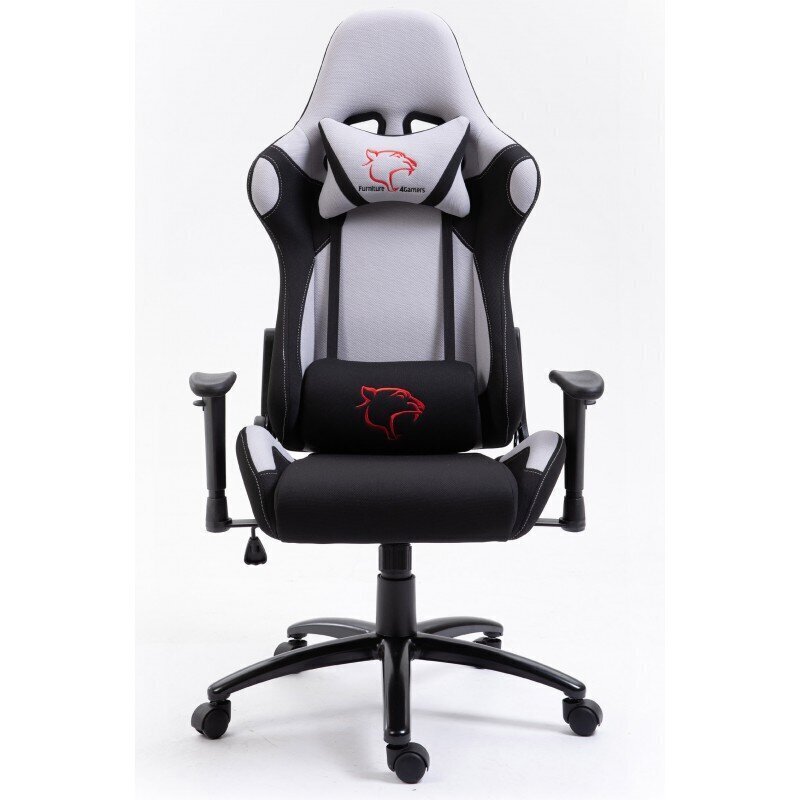 Spēļu krēsls Nore F4G FG38/F, melns/pelēks cena un informācija | Biroja krēsli | 220.lv