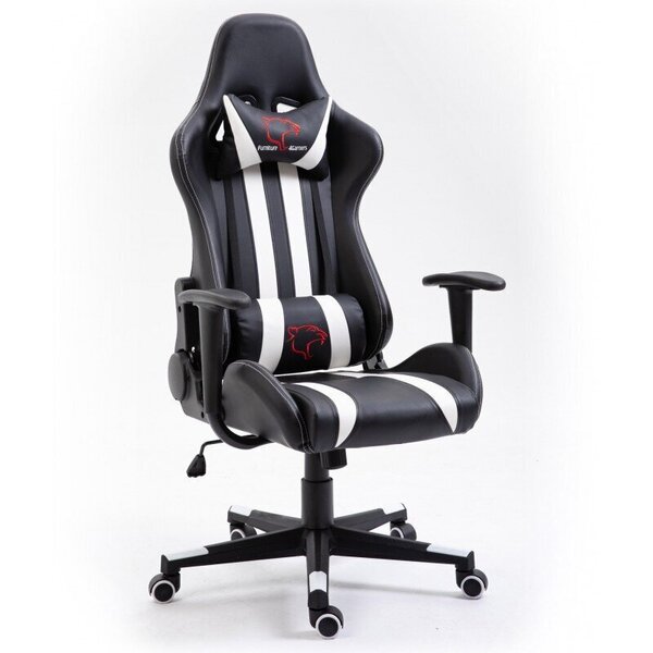 Spēļu krēsls Nore F4G FG33, melns/balts cena | 220.lv