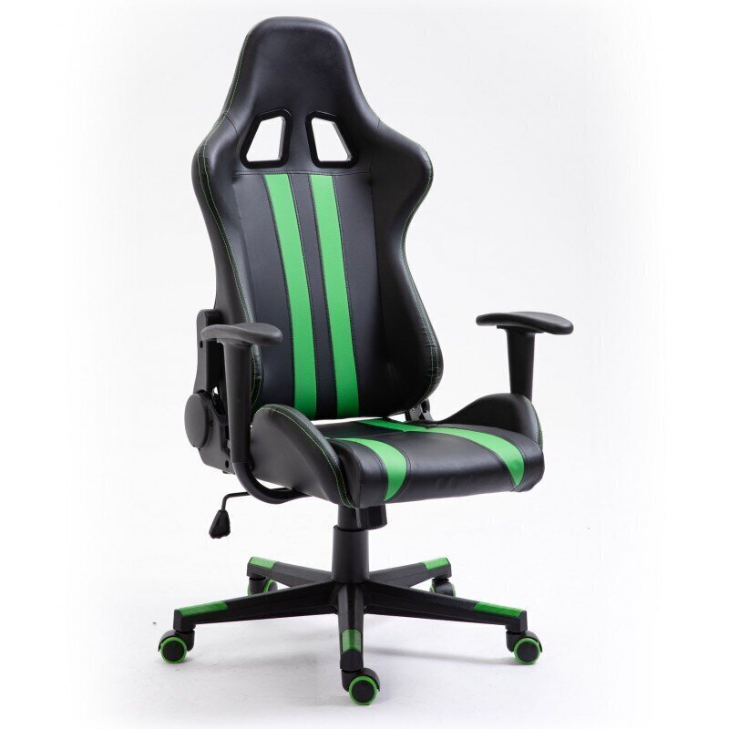 Spēļu krēsls Nore F4G FG33, melns/zaļš cena un informācija | Biroja krēsli | 220.lv