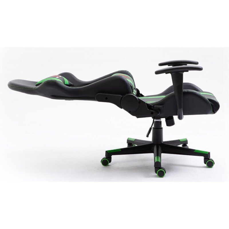 Spēļu krēsls Nore F4G FG33, melns/zaļš цена и информация | Biroja krēsli | 220.lv