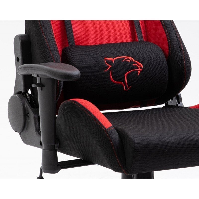 Spēļu krēsls Nore F4G FG38/F, melns/sarkans cena un informācija | Biroja krēsli | 220.lv