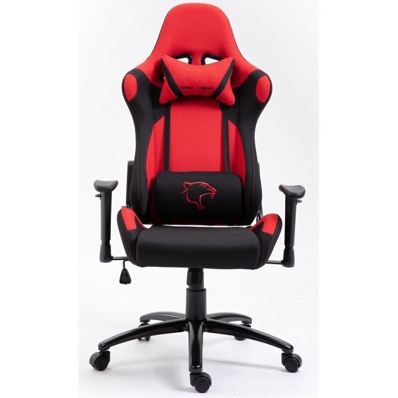 Spēļu krēsls Nore F4G FG38/F, melns/sarkans цена и информация | Biroja krēsli | 220.lv