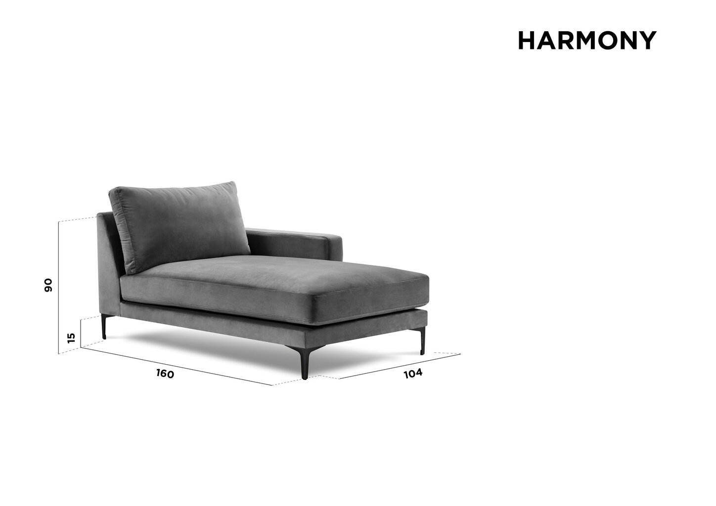 Kušete Kooko Home Harmony, tumši zaļa cena un informācija | Dīvāni | 220.lv