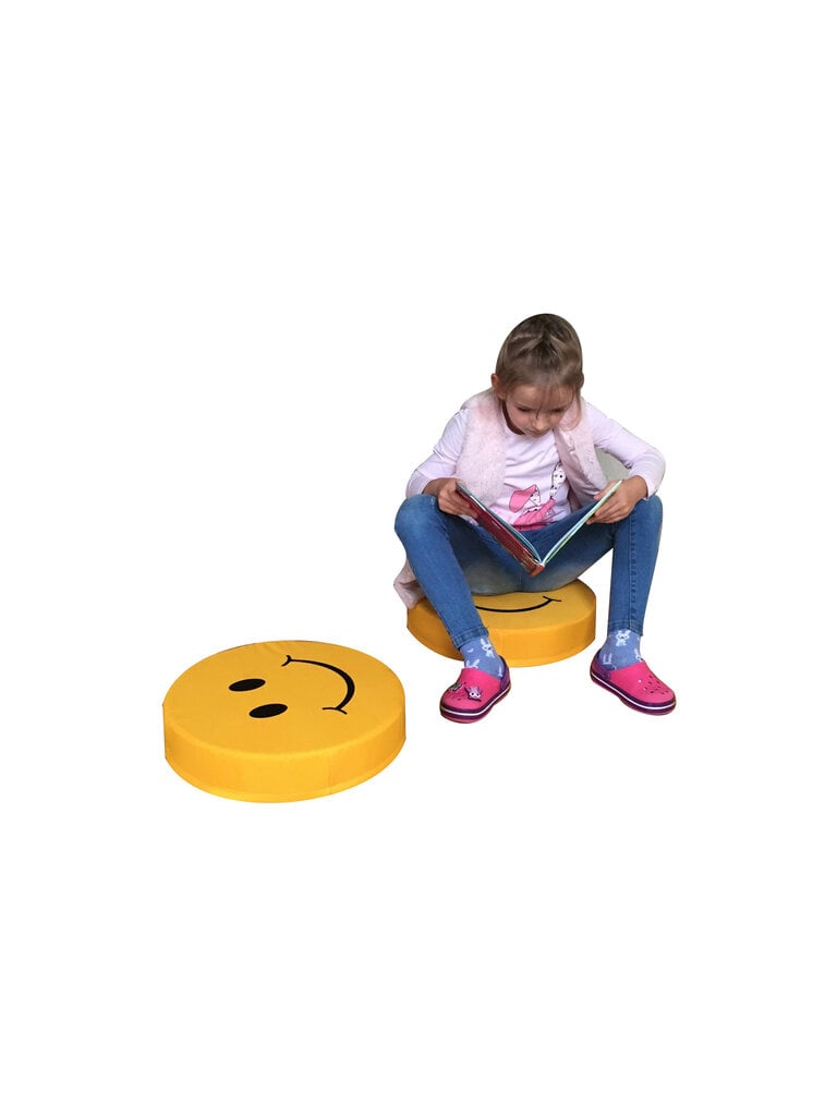 6-u pufu komplekts Wood Garden Smiley Seat Girl Premium, oranžs цена и информация | Sēžammaisi, klubkrēsli, pufi bērniem | 220.lv