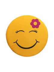 Pufs Wood Garden Smiley Seat Flower Premium, dzeltens цена и информация | Детские диваны, кресла | 220.lv