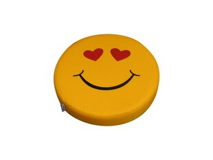 Pufs Wood Garden Smiley Seat Hearts Premium, dzeltens цена и информация | Детские диваны, кресла | 220.lv