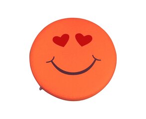 Pufs Wood Garden Smiley Seat Hearts Premium, oranžs цена и информация | Детские диваны, кресла | 220.lv