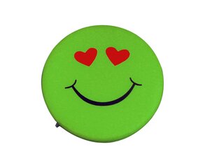 Pufs Wood Garden Smiley Seat Hearts Premium, zaļš cena un informācija | Sēžammaisi, klubkrēsli, pufi bērniem | 220.lv