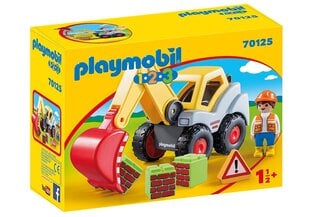 70125 PLAYMOBIL® 1.2.3, Ekskavators cena un informācija | Konstruktori | 220.lv