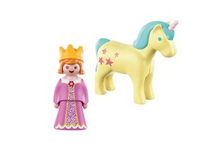 70127 PLAYMOBIL® 1.2.3 Princese ar vienradzi cena un informācija | Konstruktori | 220.lv