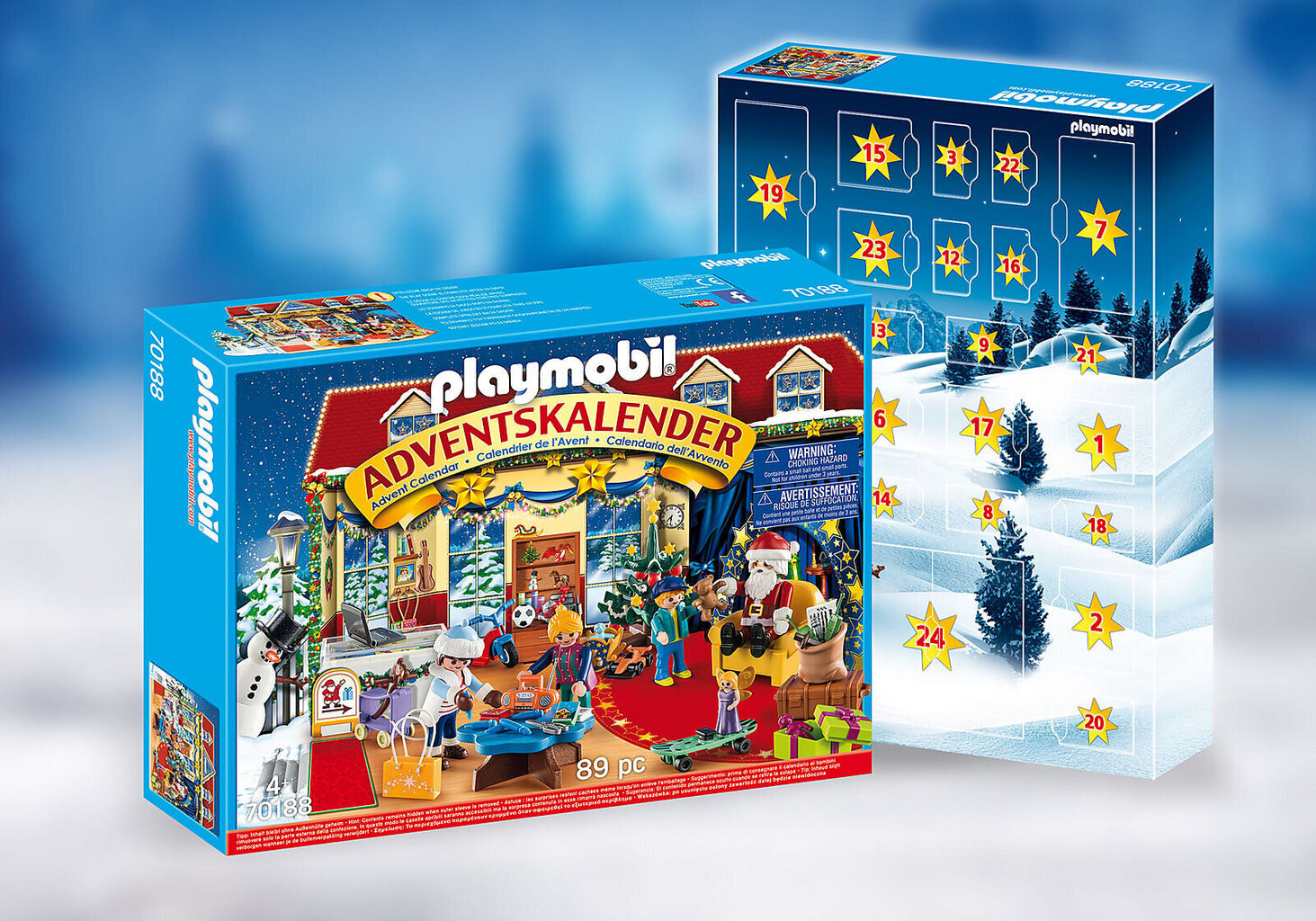 70188 PLAYMOBIL® Adventes kalendāra Ziemassvētku rotaļlietu veikals цена и информация | Konstruktori | 220.lv