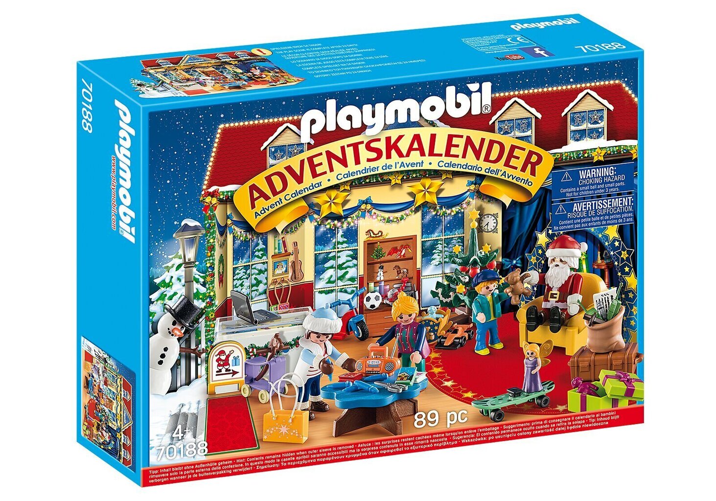 70188 PLAYMOBIL® Adventes kalendāra Ziemassvētku rotaļlietu veikals цена и информация | Konstruktori | 220.lv