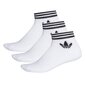 Vīriešu zeķes Adidas Originals Trefoil Ankle 3P M EE1152, 3 pāri, baltas cena un informācija | Vīriešu zeķes | 220.lv