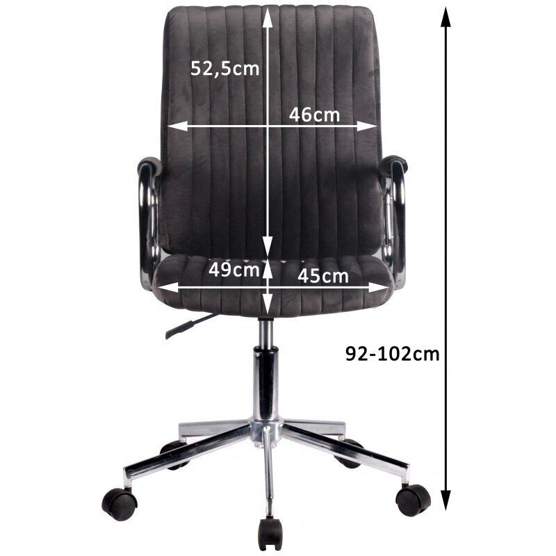 Biroja krēsls Nore FD-24, melns цена и информация | Biroja krēsli | 220.lv