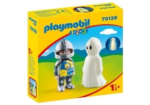 70128 PLAYMOBIL® 1.2.3 Bruņinieks un spoks cena un informācija | Konstruktori | 220.lv