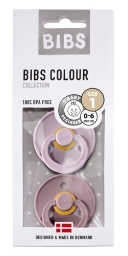 Dabiskas gumijas māneklītis BIBS Dusty Lilac/Heather, 2 gab. cena un informācija | Knupīši | 220.lv