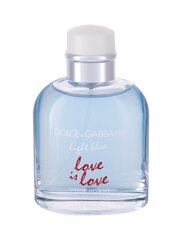 Tualetes ūdens Dolce & Gabbana Light Blue Love Is Love Pour Homme EDT vīriešiem 125 ml цена и информация | Мужские духи | 220.lv