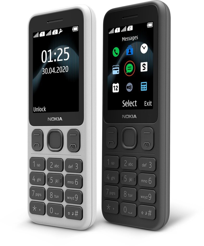 Nokia 125 (TA-1253), Dual SIM, Black cena un informācija | Mobilie telefoni | 220.lv