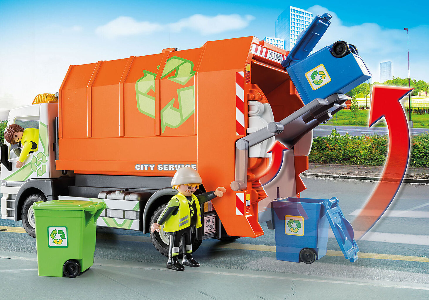 70200 PLAYMOBIL® City Life Atkritumu mašīna цена и информация | Konstruktori | 220.lv