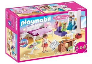 70208 PLAYMOBIL® Dollhouse Спальня с уголком для шитья цена и информация | Конструкторы | 220.lv