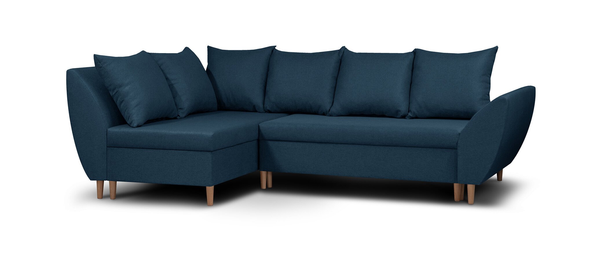 Stūra dīvāns Bellezza Ali, zils cena un informācija | Stūra dīvāni | 220.lv