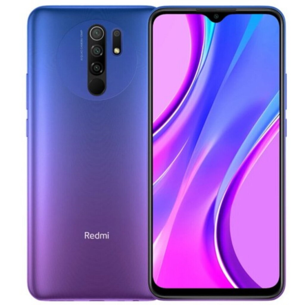 Телефон Xiaomi Redmi 9, 64 ГБ, Dual SIM, Sunset Purple цена | 220.lv