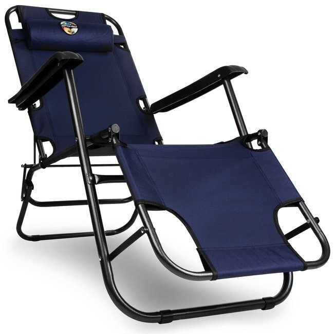Tūristu krēsls-zvilnis Spokey Tampico, zils cena un informācija | Sauļošanās krēsli | 220.lv
