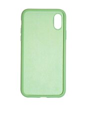 Komplekts - silikona vāciņš paredzēts iPhone X/XS zaļš (green tea) un Privacy aizsargstikls. cena un informācija | Telefonu vāciņi, maciņi | 220.lv