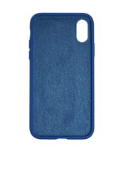 Komplekts - silikona vāciņš paredzēts iPhone X/XS tumši zils (navy) un Privacy aizsargstikls. cena un informācija | Telefonu vāciņi, maciņi | 220.lv