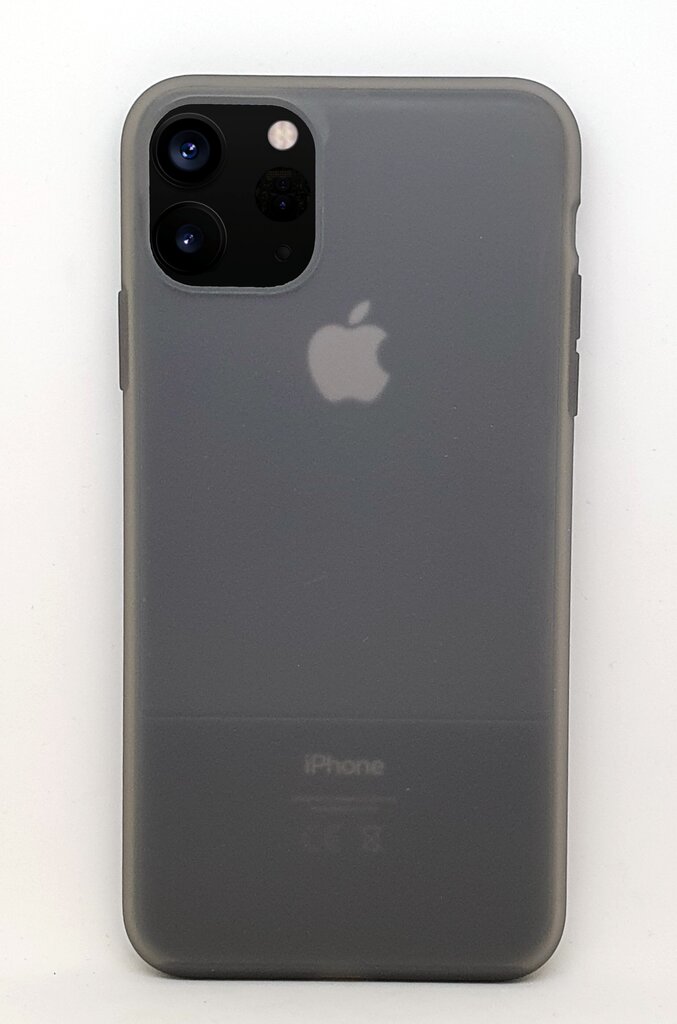 Vāciņš caurspīdīga silikona SoundBerry paredzēts iPhone 11 PRO, PELĒKS cena un informācija | Telefonu vāciņi, maciņi | 220.lv