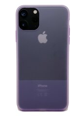 Vāciņš caurspīdīga silikona SoundBerry paredzēts iPhone 11 PRO MAX, LILLĀ cena un informācija | Telefonu vāciņi, maciņi | 220.lv