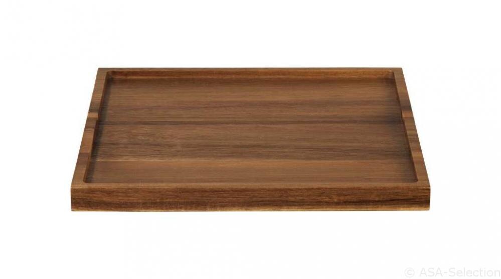 Wood paplāte 25x25 cm, kvadrātveida, akācijas koka, Asa selection cena un informācija | Virtuves piederumi | 220.lv