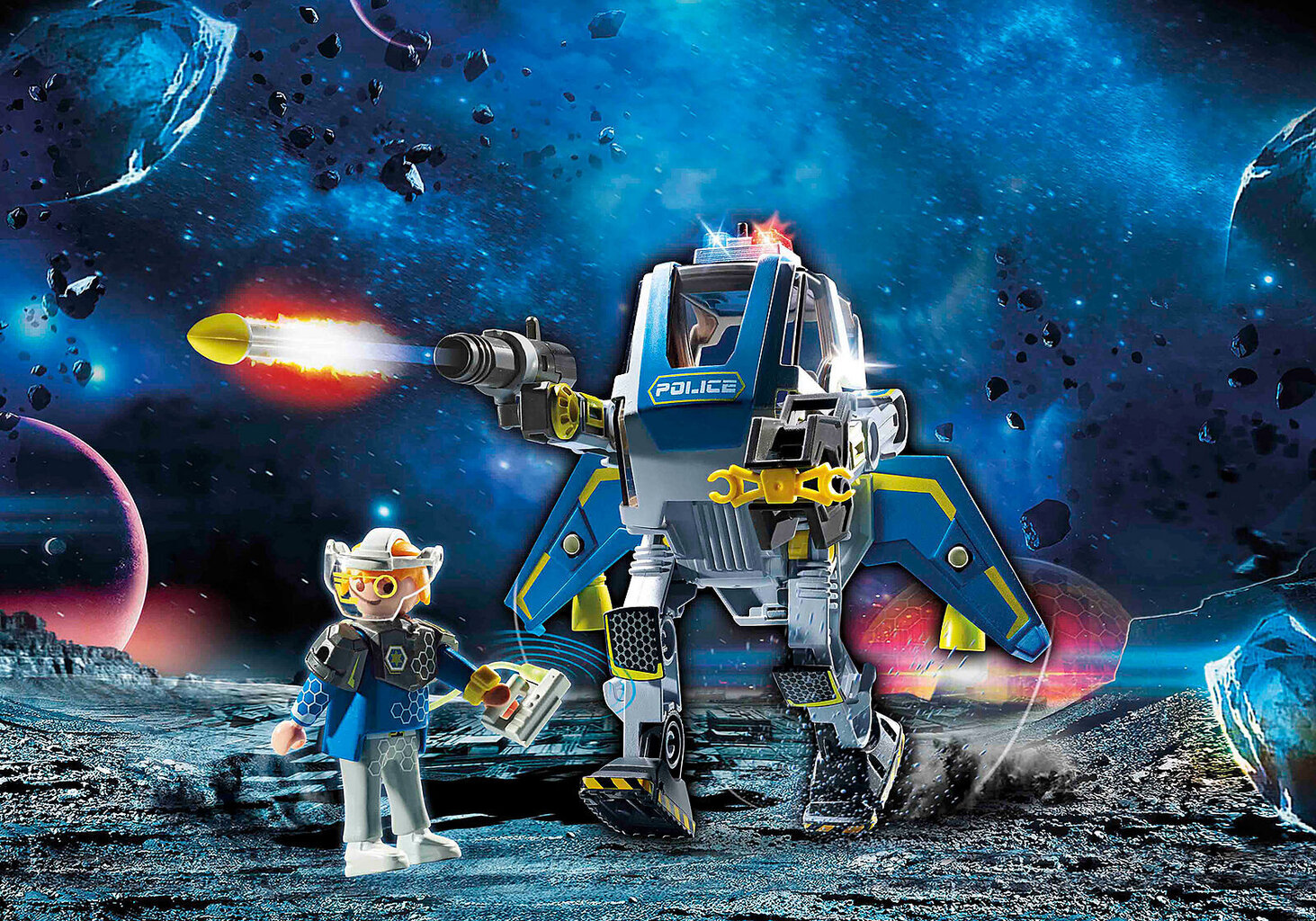 70018 PLAYMOBIL® Galaxy Police Robots cena un informācija | Konstruktori | 220.lv