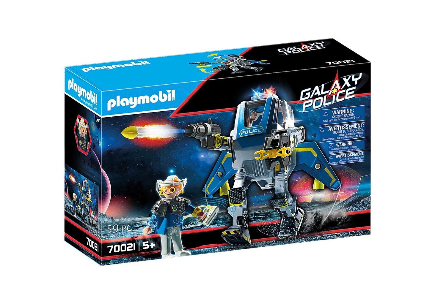 70018 PLAYMOBIL® Galaxy Police Robots cena un informācija | Konstruktori | 220.lv