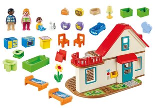 70129 PLAYMOBIL® 1.2.3 Семейный дом цена и информация | Kонструкторы | 220.lv