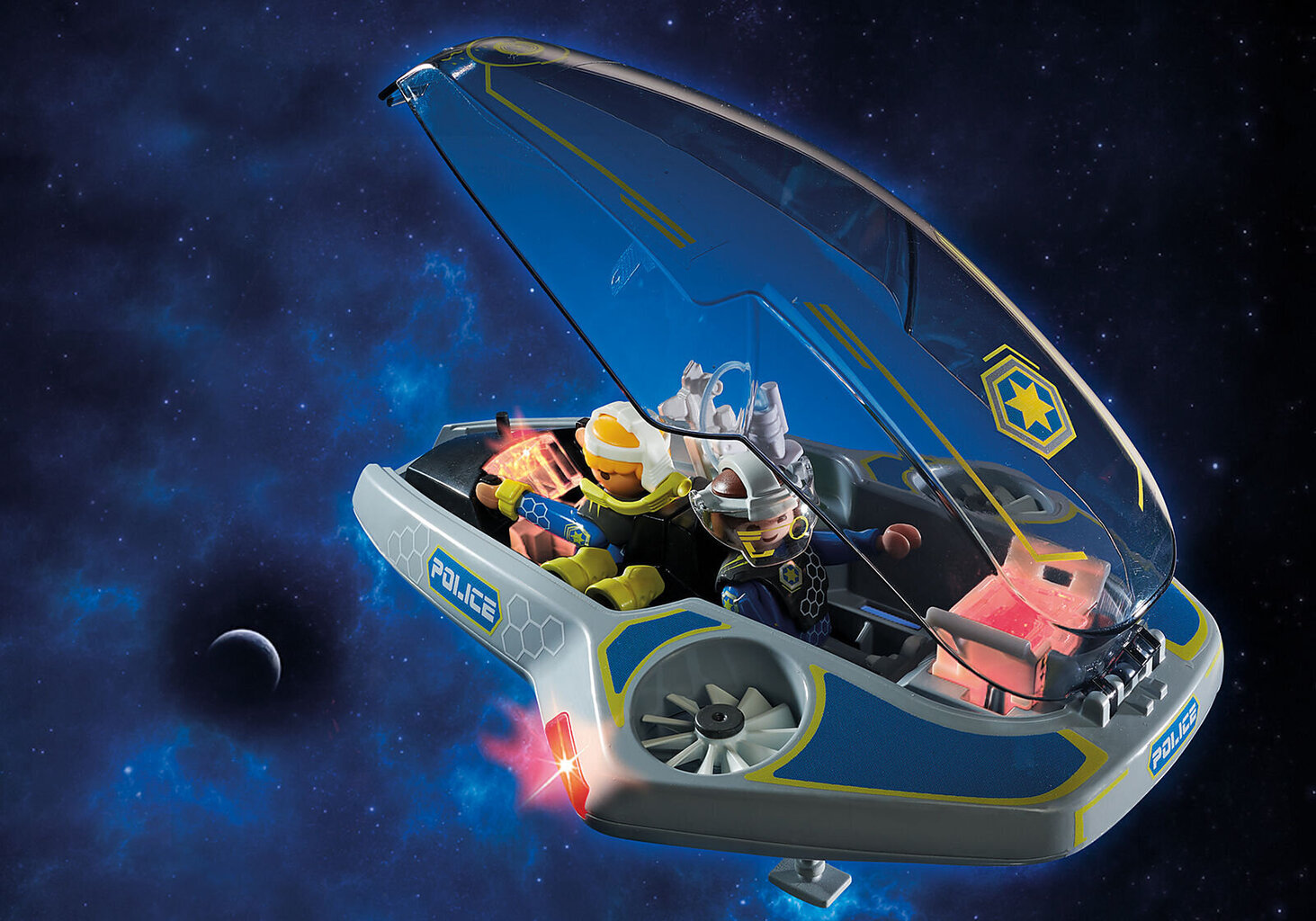 70022 PLAYMOBIL® Galaxy Police Drošs ar slepenu kodu cena un informācija | Konstruktori | 220.lv