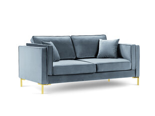 Divvietīgs samta dīvāns Milo Casa Giuseppe, gaiši zils cena un informācija | Dīvāni | 220.lv