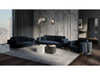 Divvietīgs samta dīvāns Milo Casa Giuseppe, tumši zils цена и информация | Dīvāni | 220.lv
