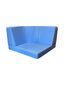 Stūra krēsls Wood Garden Dry Pool Meditap, gaiši zils цена и информация | Sēžammaisi, klubkrēsli, pufi bērniem | 220.lv