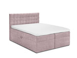 Кровать Mazzini Beds Jade 140x200 см, розовая