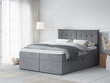 Gulta Mazzini Beds Echaveria 180x200 cm, pelēka cena un informācija | Gultas | 220.lv