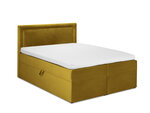 Кровать Mazzini Beds Yucca 140x200 см, желтая
