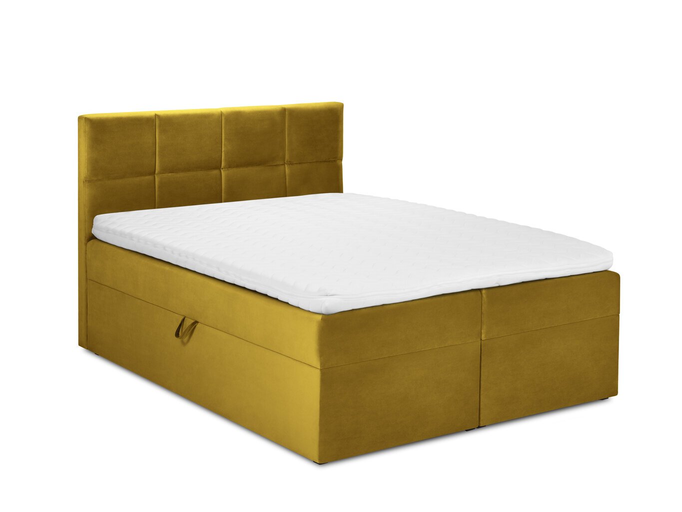 Gulta Mazzini sofas Afra 160x200 cm, dzeltena cena un informācija | Gultas | 220.lv