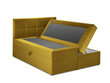Gulta Mazzini Beds Mimicry 160x200 cm, dzeltena цена и информация | Gultas | 220.lv