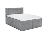 Кровать Mazzini Beds Jade 140x200 см, серая