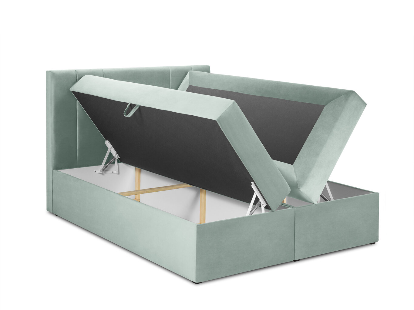 Gulta Mazzini sofas Afra 180x200 cm, gaiši zaļa cena un informācija | Gultas | 220.lv