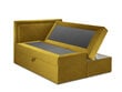 Gulta Mazzini Beds Yucca 160x200 cm, dzeltena cena un informācija | Gultas | 220.lv
