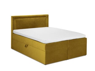Кровать Mazzini Beds Yucca 160x200 см, желтая цена и информация | Кровати | 220.lv