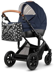 Universāli rati Kinderkraft Prime 2in1 + mammas soma, deep navy cena un informācija | Bērnu rati | 220.lv