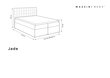 Gulta Mazzini Beds Jade 140x200 cm, smilškrāsas cena un informācija | Gultas | 220.lv